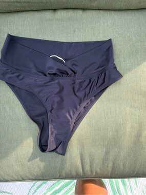 New SHEIN black “V” shaped waist swim bottoms